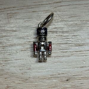 Pandora Nutcracker Charm in Red and Silver